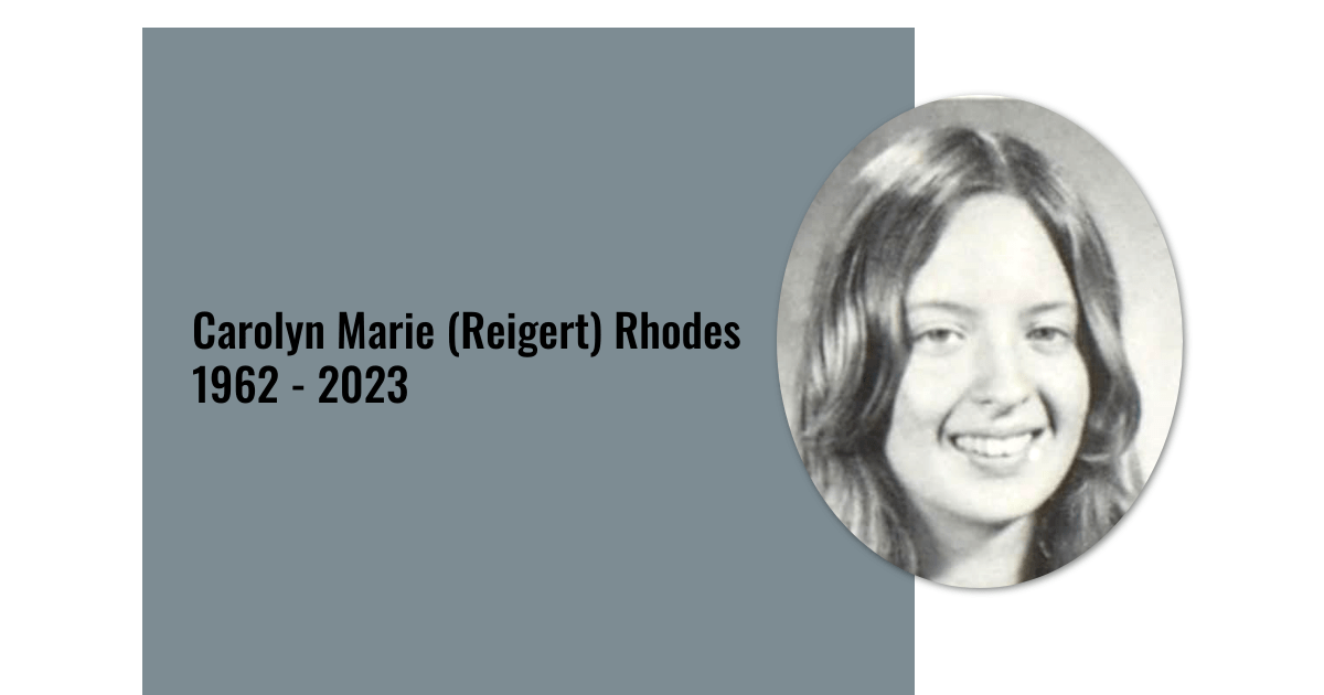 Carolyn Marie (Reigert) Rhodes