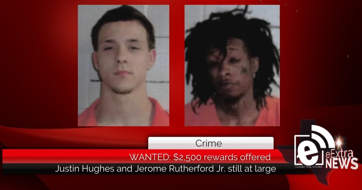 Justin Hughes and Jerome Rutherford Jr. still at large