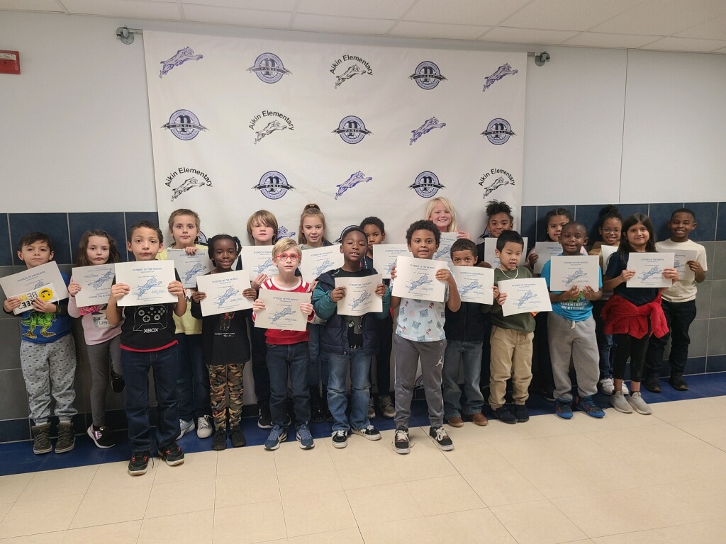 1st and 2nd Grade Students of the Month 