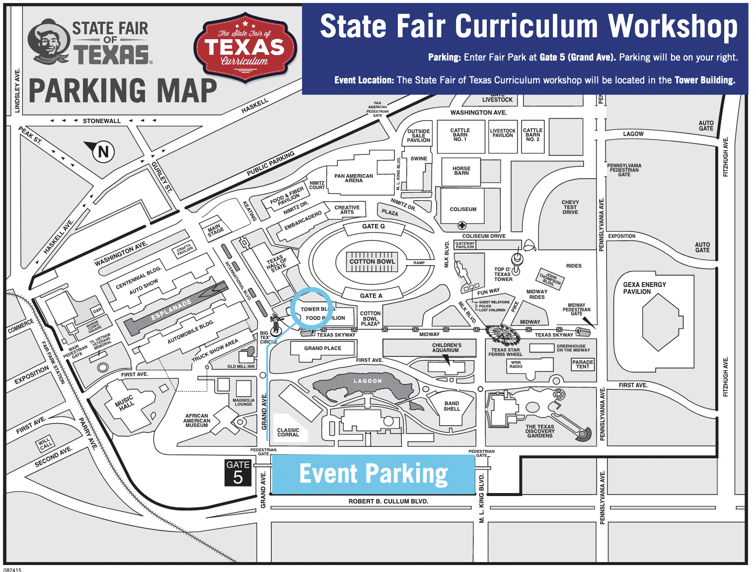 State Fair Parking Map