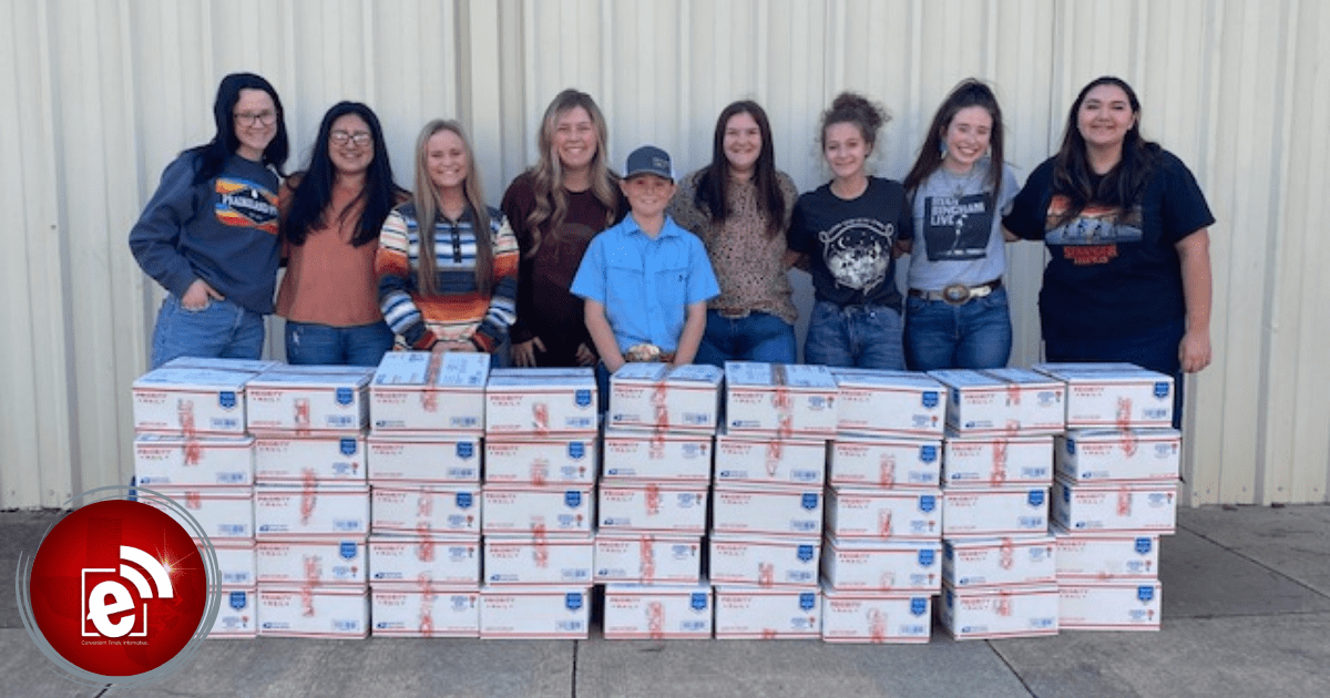 prairiland FFA military donation