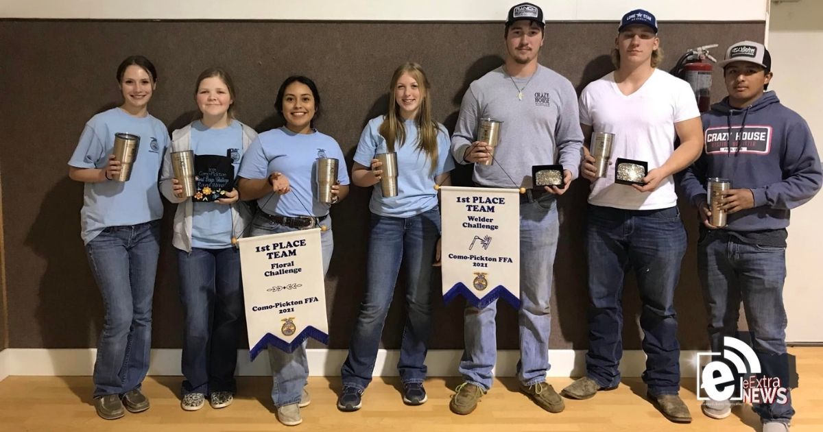 Prairiland students compete at the Annual Como-Pickton Welding and Floral Design Contests