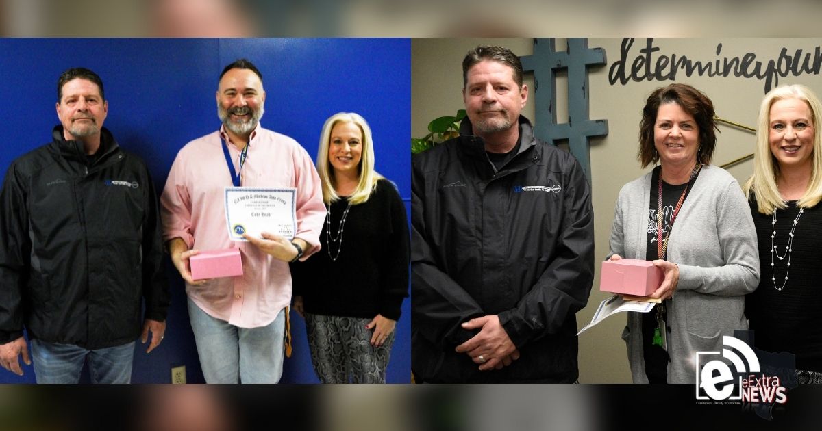 Paris ISD january employees of the month